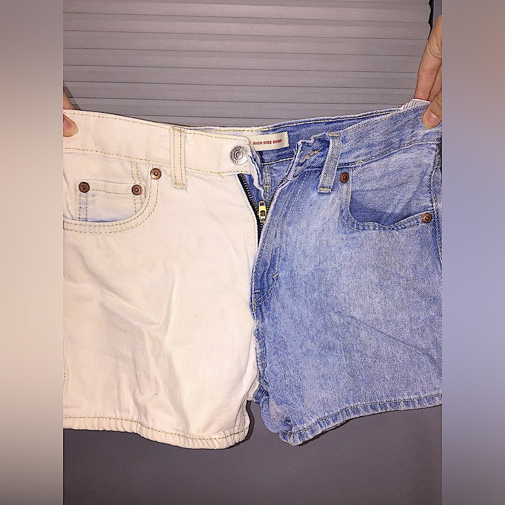 Kids 10/12 mitch-matched shorts for $17 from Levi’s